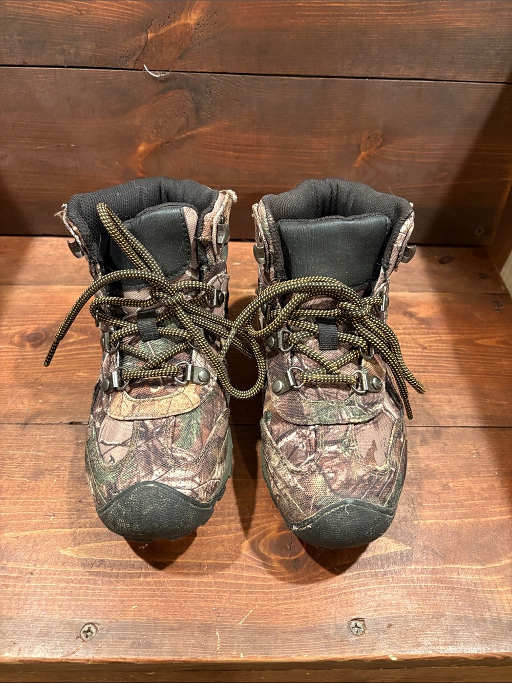 Ozark Trail Kids' Camouflage Hiking Boots - Brown/Green